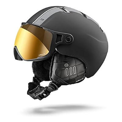 Julbo Sphère Casque de Ski Mixte Adulte, Noir/Gris Zébra, Taille 58-60 cm