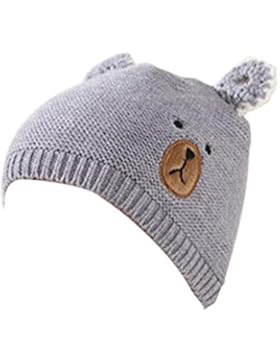 LCLrute Baby-warmer Winter-Hüte Baby-Jungen-Mädchen-Mütze-Bären-Kappen-Baumwollhut-Kind-Druck-Strickmützen