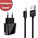 Produktbild USB Ladegerät +Lange  Phone Ladekabel 2 Port 2 Meter,BECASO Netzteil 2M Kabel für Phone XS Max XR X 8 7 SE 6S 6 5 5C 5S Plus Pad Mini Air Pro Schwarz