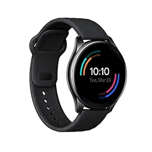 OnePlus Watch Midnight Black: 46mm dial, Warp Charge, 110+ Workout Modes, Smartphone Music,SPO2 Health Monitoring & 5ATM + IP68 Water Resistance (Currently Android only)