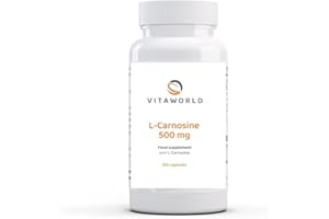 Vita World L-Carnosine 500mg 100 Vegetarian Capsules Made in Germany