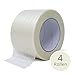 Produktbild gws Filament-Klebeband  extra starkes Packband | Gewebeband in Längsrichtung glasfaserverstärkt | Dicke: 120 m | Länge: 50m (4 Rollen - 75 mm breit)