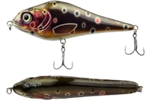 FISHN JERKYONE Jerkbait - Weight: 73g - Length: 15cm, Wobbler, Artificial lures with Mustad hooks, Fishing lures for fishing for predatory fish such as pike, perch, trout (Troutie)