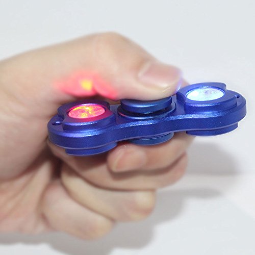 Hand Spinner Stress Relief Toy, EDC Fidget Spinner (BLUE LED spinner) High Speed Stainless Steel Made Ceramic Bearing ADHD Focus Anxiety Relief Toys for Killing Time Hand Spinner Stress Relief Toy, EDC Fidget Spinner (BLUE LED spinner) High Speed Stainless Steel Made Ceramic Bearing ADHD Focus Anxiety Relief Toys for Killing Time