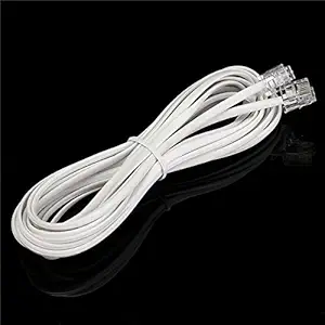 Generic 5M High Speed Broadband Internet ADSL Cable Lead RJ11 White Modem Router BT