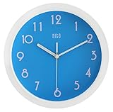 HITO™ modernen bunten Stille Nicht-tickende Wanduhr- 10 Zoll (T&H-weiß)