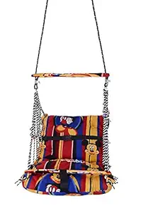 AR Mall Washable Cotton Swing Jula Hanging Home Swing for Baby Zula Multi-Color