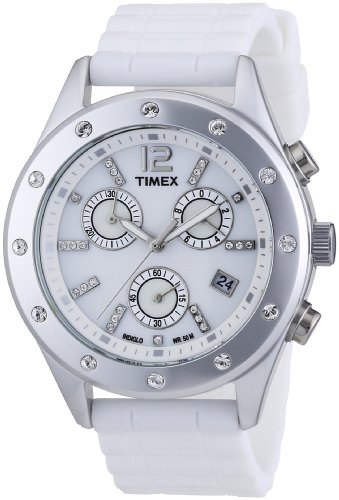 Timex Damen-Armbanduhr Modern Originals Sport Chronograph Silikon T2N830