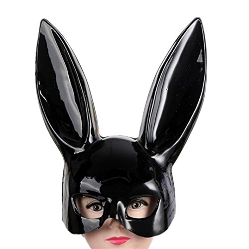 Kranchungel Adult Bunny Rabbit Ears Hairband Costume Masquerade Mask for Birthday Party Easter Halloween