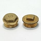 mit Aussengewinde Stabilo-Sanitaer Messingstopfen 1 Zoll DN25 Rohrstopfen Stopfen Endstopfen Blindstopfen Messingfitting Messing Fitting Gewindefitting Rohrfitting