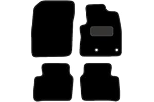 PRIME CAR MAT .CO.UK PCM - Tailored Fit Car Floor Mats for Nissan Qashqai Hybrid (J12) 2021 to Present - Black Edging Carpet - Anti Slip, Fitted With Clips & Granulated Backing - 4 Pc Floor Mat