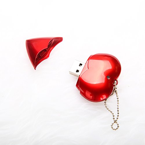 MAXINDA Witzige Rote-herzförmige Speicherstick Love Geschenk memory stick (16GB) - 5