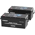 Renogy 12V 200Ah LiFePO4 Battery with 5000+ Deep Cycles, 12V Lithium Battery with BMS and IP65, Backup Power for Van Caravan Campervan Motorhome Cabin Marine, Support Series/Parallel, 2 Pack