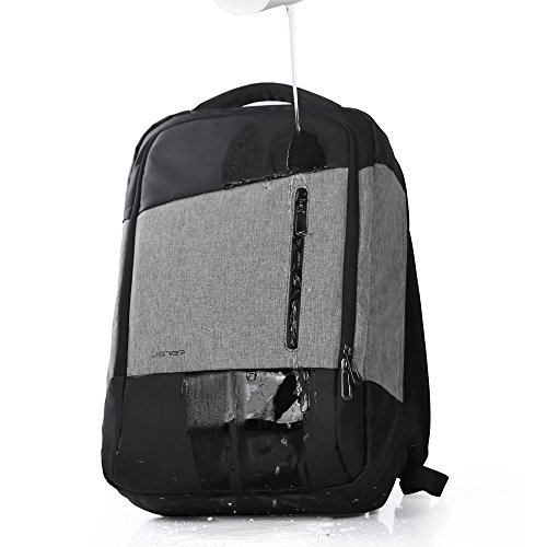 JSVER Business Laptop Rucksack 15 6 Zoll mit USB-Ladekabel  Wasserabweisende