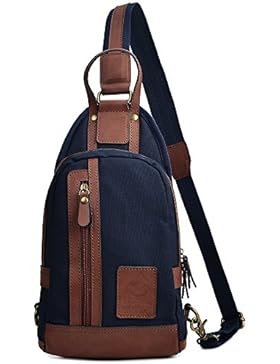 Tarnung Männer Umhängetasche Lässig Sport Brust Tasche Leinwand Hochwertigen Mikrofaser Leder Retro Umhängetasche...