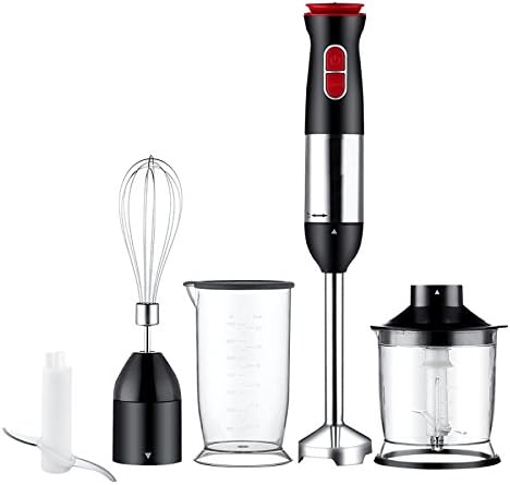 Hand Immersion Blender Stick Electric Hand Held Blender Baby Food Aider Powerful Food Processor Kitchen Supplies Food Stick Baby Food Machine Handheld Electric Multifunction Household Stirrer,Red