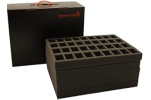 Tabletop Tyrant Defender Figure Case including 5 Infantry Foam Trays (Holds 180 Models) Wargamer and Roleplayer ED