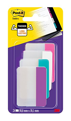 Post-It 686-PWAV - Pack de 24 marcapáginas, varios colores