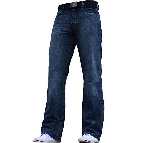 F.B.M Jeans - Vaquero - Bootcut - para Hombre Azul - Azul Oscuro. 36W/30L