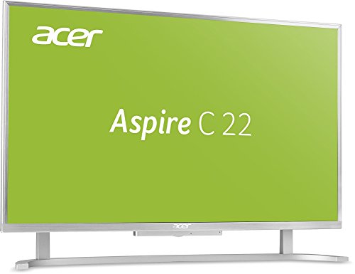 Acer Aspire C22-760 52,67 cm (21,5 Zoll Full HD) All-in-One All-in-One Desktop PC (Intel Core i3-6100U, 4GB RAM, 2000GB HDD, Intel HD Graphics 520, Win 10 Home) weiß/silber - 2
