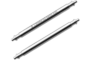 masar Premium Barres à Ressort – Barrettes - Pompes (Tiges) pour Bracelet de Montre – INOX – 2 Pcs