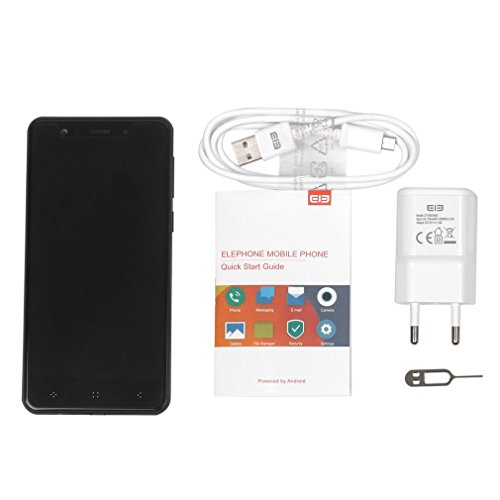 Elephone P8 Mini 4G Smartphone Ohne Vertrag 5.0 Zoll 1080P FHD IPS Android 7.0 Octa Core Dual SIM 4GB RAM+64GB ROM 16MP Vordere Kamera und 13MP+2MP Dual Hintere Kameras Fingerabdruck ID(Blau)