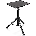 BIG VUE Projector Tripod Stand for 23 Inch to 46 Inch, Height Adjustable Laptop Tripod Stand, Laptop Floor Stand with Plate, Speaker Tripod Stand for Office, Home, Stage, Studio, DJ Rack Holder Mount