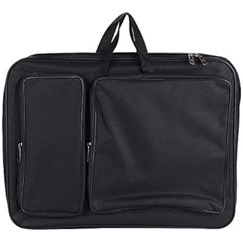 Borsa Per Tavole Da Disegno A4 Con Manico E Tracolla - Nylon Resistente, Tasca Per Smartphone - Foto 6