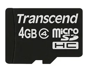 Transcend microSDHC4 Standard 4GB Class 4 Memory Card