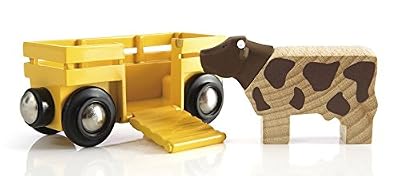 BRIO World - 33406 - WAGON TRANSPORT DE BETAIL