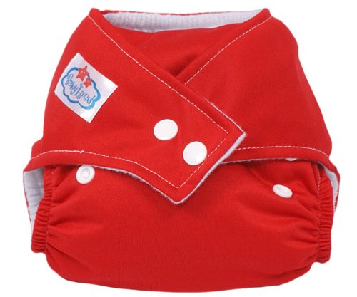 Reuseable Baby Pocket Cloth Nappies One Size Fits All-RED