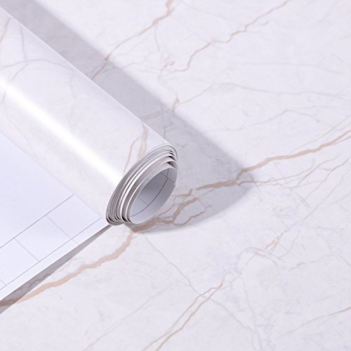Homein Möbelfolie Klebefolie Selbstklebende Folie Marmor für Möbel Vinyl Dekorfolie Fensteraufkleber PVC Aufkleber Küche Küchenschrank Braun 44.5 x 200 cm Homein Möbelfolie Klebefolie Selbstklebende Folie Marmor für Möbel Vinyl Dekorfolie Fensteraufkleber PVC Aufkleber Küche Küchenschrank Braun 44.5 x 200 cm