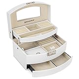 MINI-BOX FÜR IHRE NÄCHSTE REISE: Riskieren Sie nicht, Ihre Lieblingsohrringe zu verlieren oder Ihre Accessoires auf Reisen zu verkratzen. Dieses Mini-Schmuckkästchen ist so platzsparend, dass Sie es einfach für ein Wochenende am Strand in Ihrer Tasche mitnehmen können