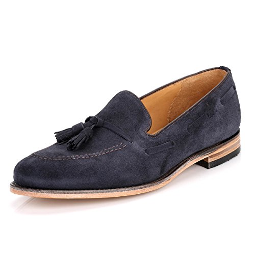Loake Herren Polo Wildleder Lincoln Loafer Marine Marine