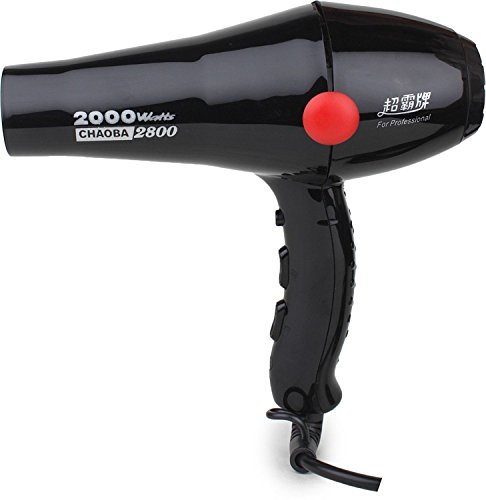 CHAOBA 2000 Watts Professional Hair Dryer (Black)