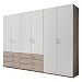 Produktbild Wimex Kleiderschrank/ Drehtürenschrank Danzig, (B/H/T) 270 x 210 x 58 cm, Alpinweiß/ Absetzung Eiche Sägerau