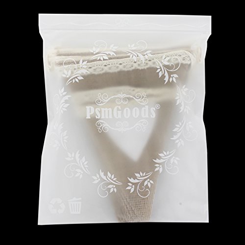 PsmGoods® Weinlese-Herz Jute Sackleinen hessischen Bunting Banner Flag für Hochzeitsfest-Dekoration-weiße Spitze 3m - 2