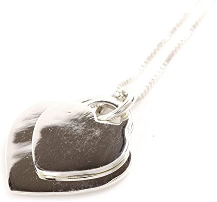 Sterling Silver Double Heart Pendant (N120)