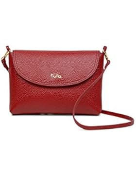 Tula von Radley klein scharlachrot (rot) LEDER KLAPPE Umhängetasche Partytasche 10818