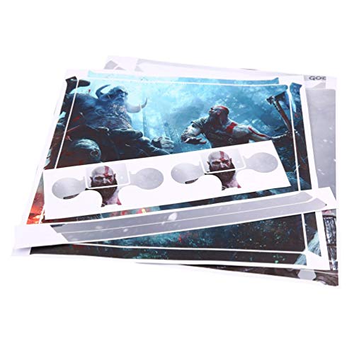 Preisvergleich Produktbild Oyamihin Wasserdichte Ganzkörper-Vinylhaut-Aufkleberabzieh... für Sony PS4 Pro Console und 2Pcs Controller Schutzhüllen - bunt
