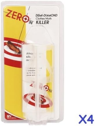 4x MOTH KILLER FOR CLOTHES DEMI DIAMOND TECHNOLOGY