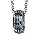 Produktbild HFJ&YIE&H 925 Sterling Silber Schmuck Schwarzer Diamant Reifen drehen Silberne Kette Pullover Lange Kette Anhänger Halskette für Frauen und Männer, 31,5 Zoll Silberkette