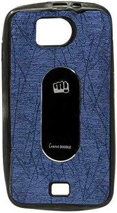 iCandy™ Soft Leather Finish Back Cover for Micromax Canvas Doodle A111 - Blue