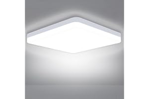 ASHUAQI LED Ceiling Light, 36W 6500K Daylight White Ceiling Lights, 3240LM Square Ceiling Lights for Kitchen, Bedroom, Hallway, Toilet, Porch, Lounge, Laundry, Dining Room, Balcony, Utility Room