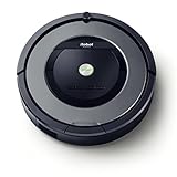 iRobot Roomba 865 - Robot Aspirador Óptimo para Pelo de Mascotas, Potencia Succión 5 Veces Superior y Cepillos de Goma Antienredos, Sensores Dirt Detect, para Suelos Duros y Alfombras, Programable