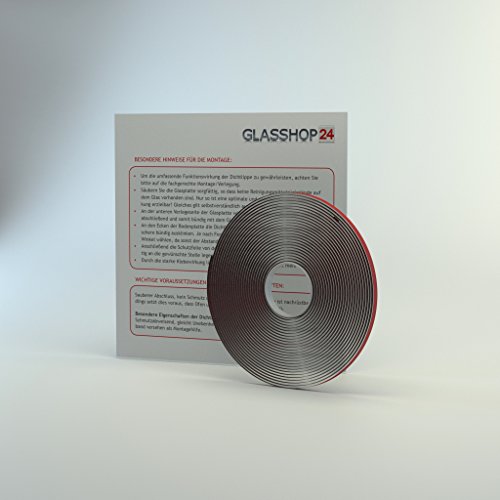 bijon® Silikon Dichtlippe / Kostenloser Versand / Schmutzlippe für Kaminplatte / Glasbodenplatte / Ofenplatte / Bodenplatte / Kaminofenplatte – 4,5m glasklar - 2