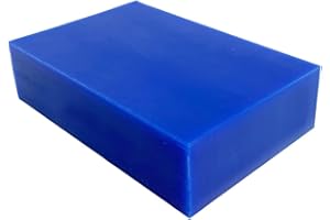 NIUPIKA Bloque de cera para tallar cera perdida para fundición de joyas, herramienta de moldeo para esculpir 1 libra (bloque de cera azul)