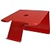Produktbild DiiZiGN Laptopständer rot inkl. Smartphoneständer (Stahl). Schreibtisch Ständer für Notebook & Apple MacBook. Neuheit aus den USA