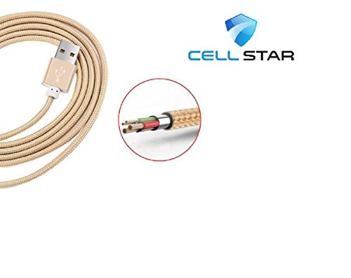 Apple Lightning Kabel Apple Ladekabel Micro USB [Apple MFI zertifiziert]CELL STAR Lightning Kabel Ladekabel 3ft 1m USB 2.0 Smartphones Datenkabel A 8 Pin iPhone 6s 6 Plus 6 5s iPad Air mini iPod touch 5 iPod nano 7 Charging Cable GOLD - 7
