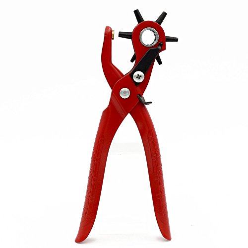 Leather Belt Hole Punch Plier Eyelet Puncher Revolve Sewing Machine Bag Setter Tool Watchband Household Strap leather
